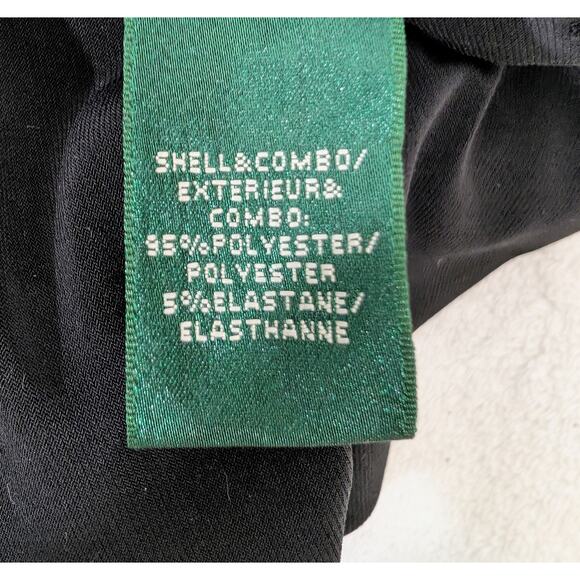 Ralph Lauren Black and White Draped Waist Sleeveless Sheath Dress Size 12 - Picture 8 of 8